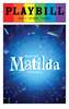 Matilda - June 2016 Playbill with Rainbow Pride Logo 