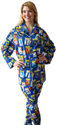 The Blue Playbill Pajamas For Women 