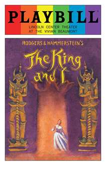 The King and I - June 2016 Playbill with Rainbow Pride Logo 