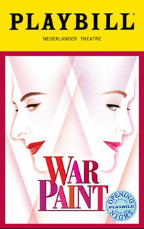 War Paint the Broadway Musical Limited Edition Official Opening Night Playbill 