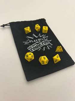 Playbill New York Comic Con Polyhedral Dice 