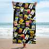 Playbill Beach Towel - Dark Pattern 