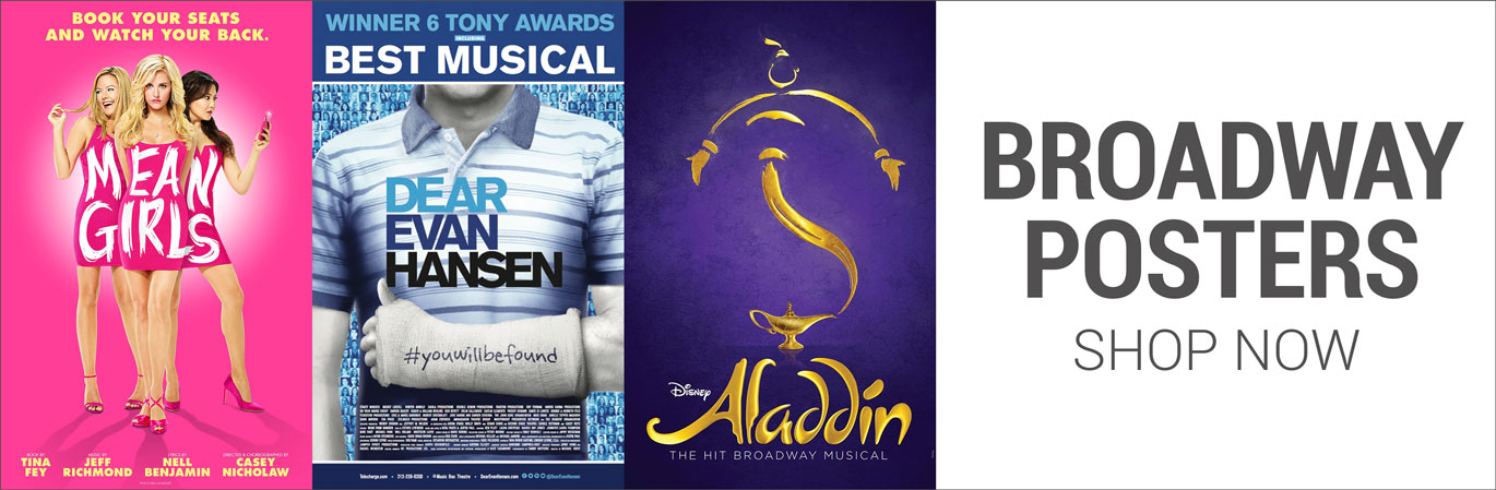 You'll find a huge selection of Broadway posters from all of your favorite musicals and plays here at PlaybillStore.com.